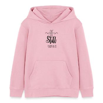 be still - Kinder Organic Hoodie Mini Cruiser von Stanley/Stella - Hellrosa - Vorne - AI Model Kid Female (0cm)