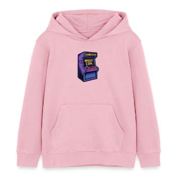 Insert Coin – Retro Arcade Vibes - Kinder Organic Hoodie Mini Cruiser von Stanley/Stella - Hellrosa - Vorne - AI Model Kid Female (0cm)