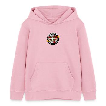 Baskische Land - Kinder Organic Hoodie Mini Cruiser von Stanley/Stella - Hellrosa - Vorne - AI Model Kid Female (0cm)