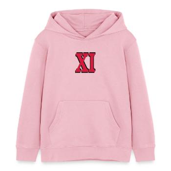 11 . Geburtstag - Kinder Organic Hoodie Mini Cruiser von Stanley/Stella - Hellrosa - Vorne - AI Model Kid Female (0cm)