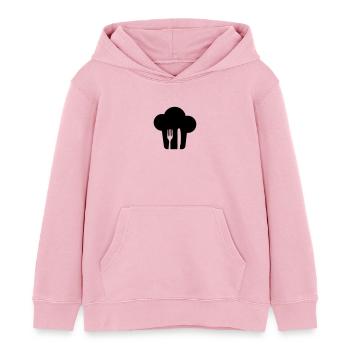 Toque couverts - Sweat à capuche enfant bio Stanley/Stella - rose pâle - Devant - AI Model Kid Female (0cm)