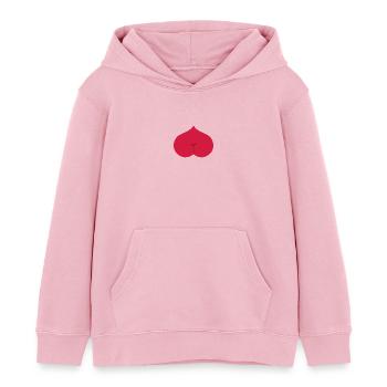 Arsch Herz Popo - Kinder Organic Hoodie Mini Cruiser von Stanley/Stella - Hellrosa - Vorne - AI Model Kid Female (0cm)