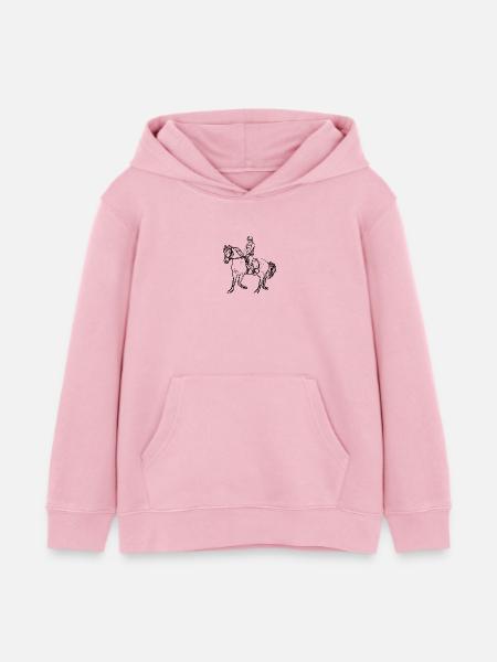 Pferd - Kinder Organic Hoodie Mini Cruiser von Stanley/Stella - Hellrosa