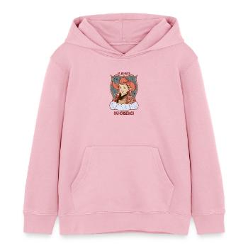 Auf dem Rücken der Pferde - Kinder Organic Hoodie Mini Cruiser von Stanley/Stella - Hellrosa - Vorne - AI Model Kid Female (0cm)