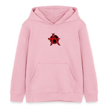 Anarchist - Kinder Organic Hoodie Mini Cruiser von Stanley/Stella - Hellrosa - Vorne - AI Model Kid Female (0cm)