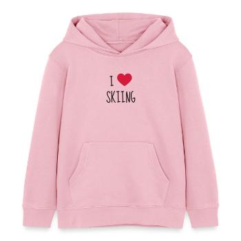 Skifahren Skifahrer Sport Ski Spieler - Kinder Organic Hoodie Mini Cruiser von Stanley/Stella - Hellrosa - Vorne - AI Model Kid Female (0cm)