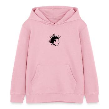 Punk - Kinder Organic Hoodie Mini Cruiser von Stanley/Stella - Hellrosa - Vorne - AI Model Kid Female (0cm)
