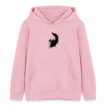 Surfer ink splash II - Kids Organic Hoodie by Stanley/Stella - cotton pink - Front - AI Model Kid Female (0cm)