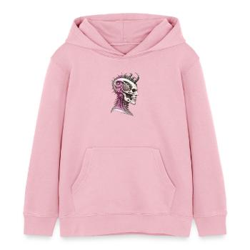 The age of madness - Kinder Organic Hoodie Mini Cruiser von Stanley/Stella - Hellrosa - Vorne - AI Model Kid Female (0cm)