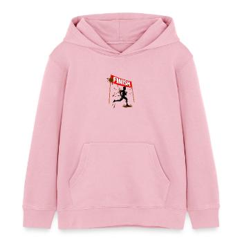Mud Run Finisher Men - Kids Organic Hoodie by Stanley/Stella - cotton pink - Front - AI Model Kid Female (0cm)