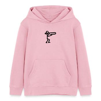 Musikant mit Posaune - Kinder Organic Hoodie Mini Cruiser von Stanley/Stella - Hellrosa - Vorne - AI Model Kid Female (0cm)