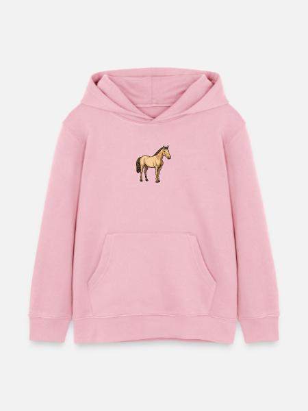 Pferd - Kinder Organic Hoodie Mini Cruiser von Stanley/Stella - Hellrosa
