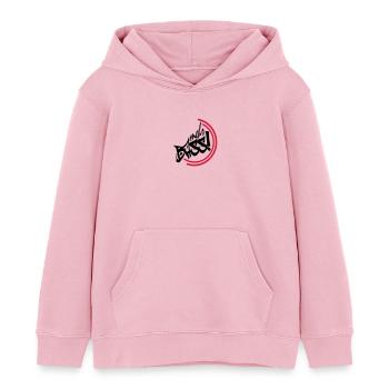 mehr bass - Kinder Organic Hoodie Mini Cruiser von Stanley/Stella - Hellrosa - Vorne - AI Model Kid Female (0cm)