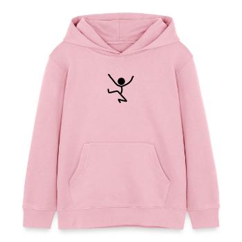 Party Jumping - Sweat à capuche enfant bio Stanley/Stella - rose pâle - Devant - AI Model Kid Female (0cm)