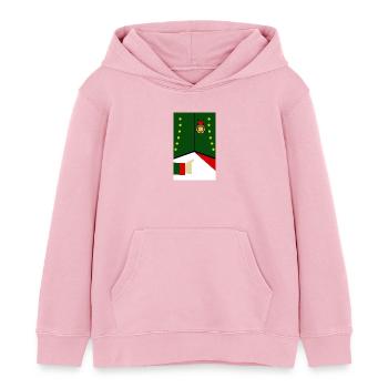 Napoleon's jacket - Kids Organic Hoodie by Stanley/Stella - cotton pink - Front - AI Model Kid Female (0cm)