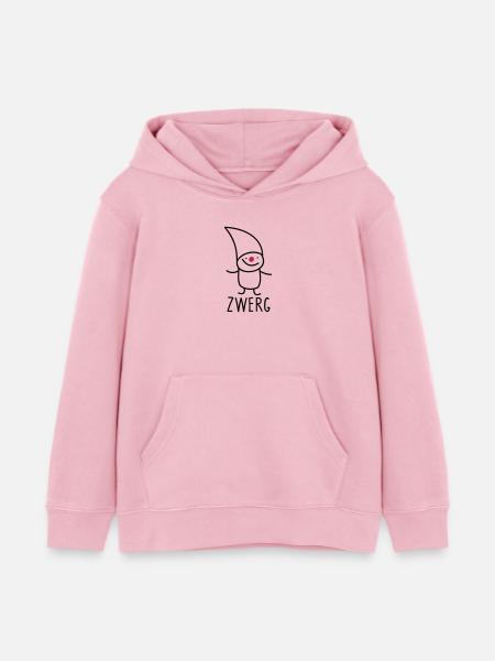 Zwerg - Kinder Organic Hoodie Mini Cruiser von Stanley/Stella - Hellrosa