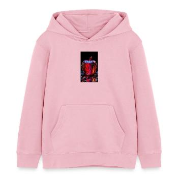 Coque de téléphone - Sweat à capuche enfant bio Stanley/Stella - rose pâle - Devant - AI Model Kid Female (0cm)