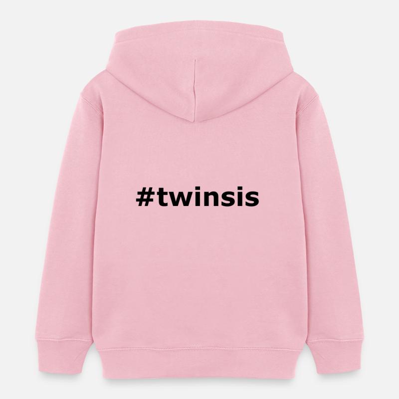 twinsis - Sweat à capuche enfant bio Stanley/Stella - rose pâle