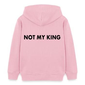 Not my king - Sweat à capuche enfant bio Stanley/Stella - rose pâle - Dos - AI Model Kid Female (0cm)