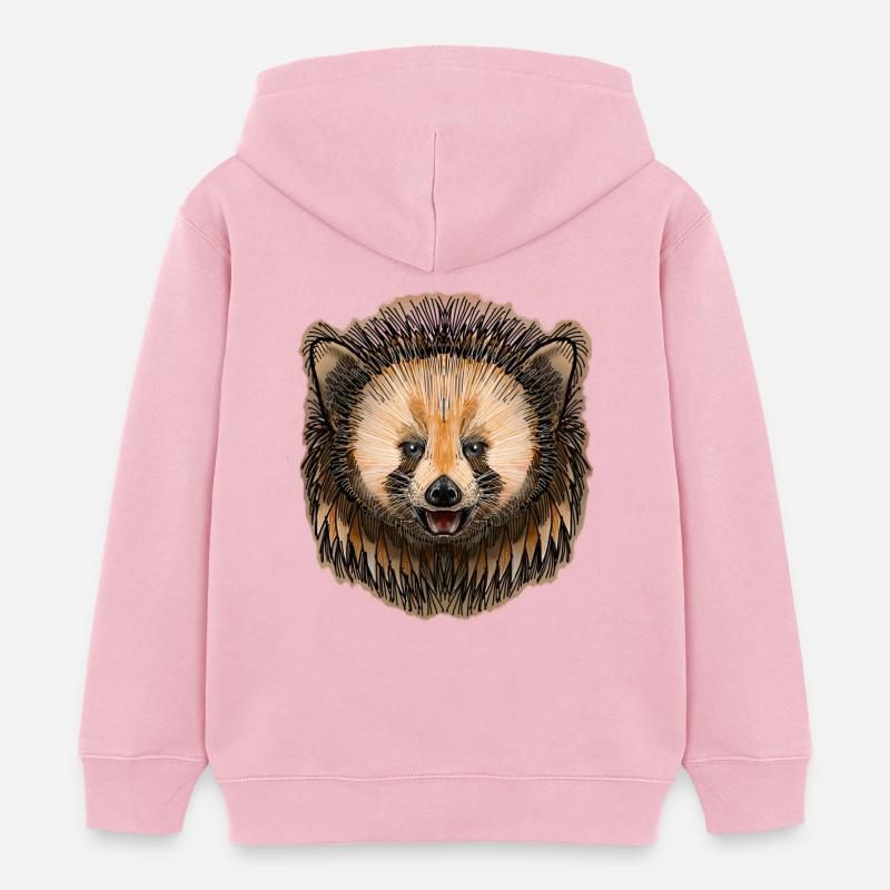 Redd le Foxx par Jon Ball - Sweat à capuche enfant bio Stanley/Stella - rose pâle