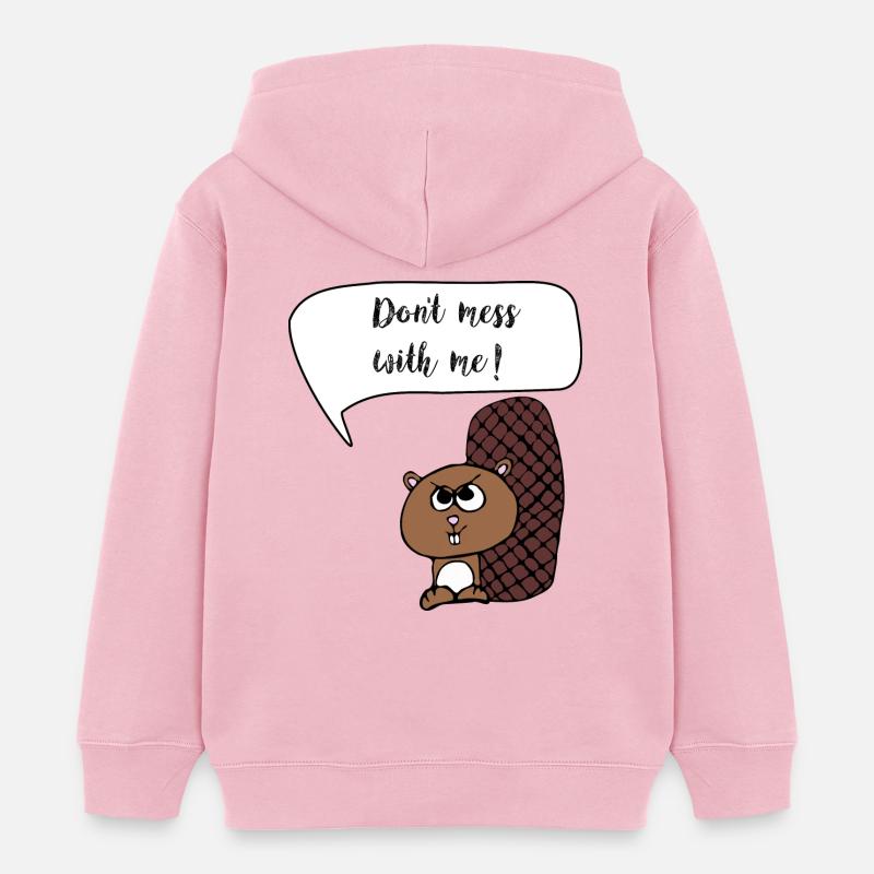 Cheeky beaver - Sweat à capuche enfant bio Stanley/Stella - rose pâle