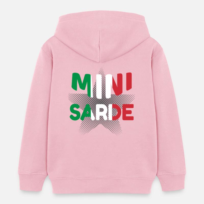 Sarde - Sweat à capuche enfant bio Stanley/Stella - rose pâle