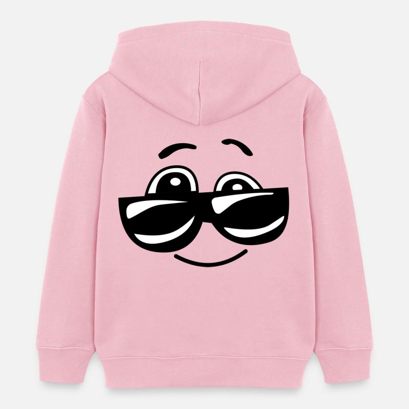 comic - Sweat à capuche enfant bio Stanley/Stella - rose pâle