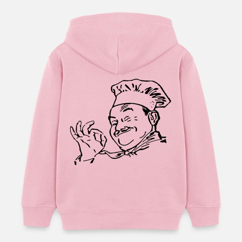 chef - Sweat à capuche enfant bio Stanley/Stella - rose pâle