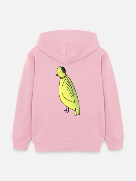 Mamma Vogel - Kinder Organic Hoodie Mini Cruiser von Stanley/Stella - Hellrosa