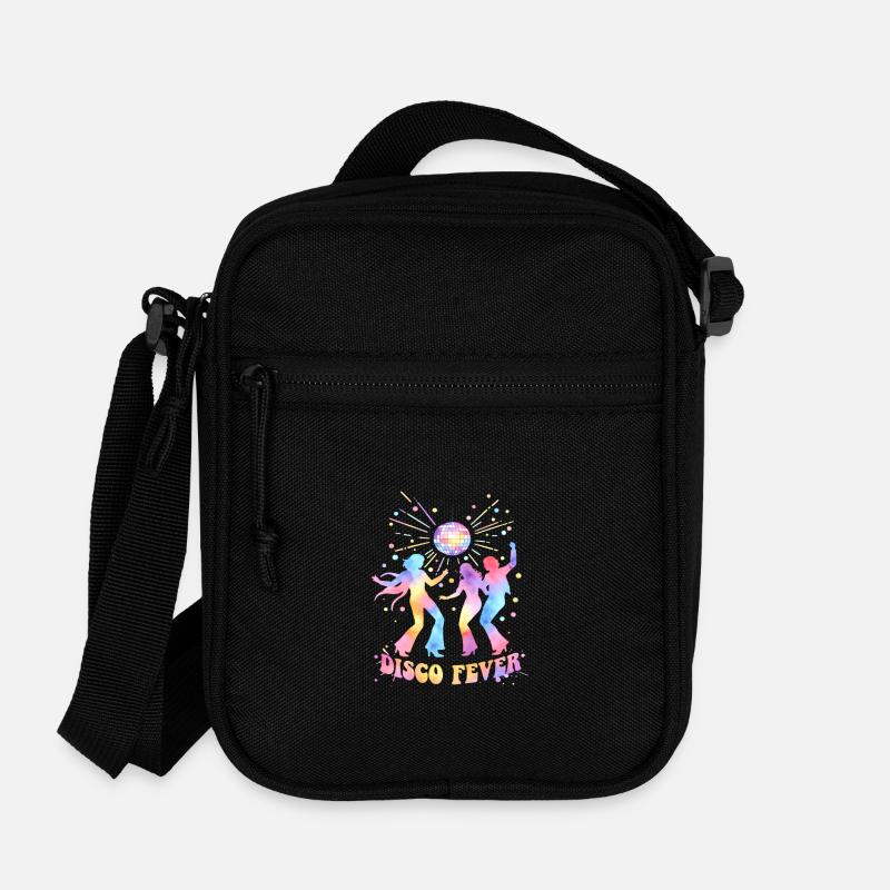 DISCO FEVER Party Dance Anni '70 Acquerello - 
Tracolla - nero