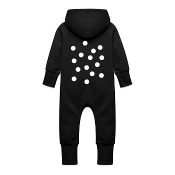 Toadstool costume white dots mushroom costume - Grenouillère à capuche bio en molleton Bébé - vanille - Dos