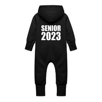 Senior 2023 - Baby Bio Sweat Overall mit Kapuze - Vanille-Milchshake - Hinten