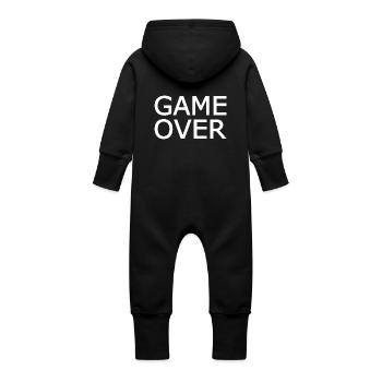 Game over - Grenouillère à capuche bio en molleton Bébé - vanille - Dos