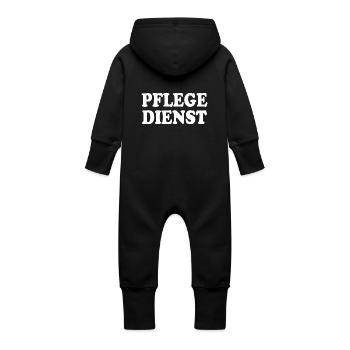 Allaitement - Grenouillère à capuche bio en molleton Bébé - vanille - Dos