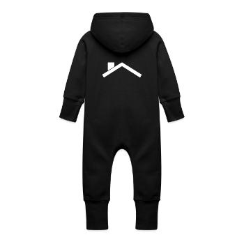 Dach - Baby Bio Sweat Overall mit Kapuze - Vanille-Milchshake - Hinten