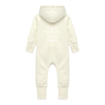Ich Habe Keine Macken Das Sind Features Bug Macke - Baby Bio Sweat Overall mit Kapuze - Vanille-Milchshake - Hinten
