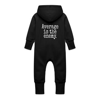 La moyenne est l’ennemi Sport d’entraînement Course à pied Fitness - Grenouillère à capuche bio en molleton Bébé - vanille - Dos