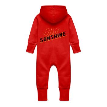 Sunshine T-shirt unisexe à manches courtes - Grenouillère à capuche bio en molleton Bébé - rouge - Dos