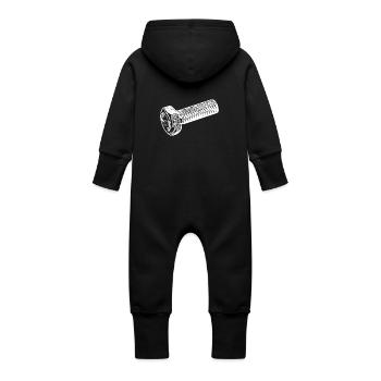 Werkstattzubehör Ersatzteil Schraube - Baby Bio Sweat Overall mit Kapuze - Vanille-Milchshake - Hinten