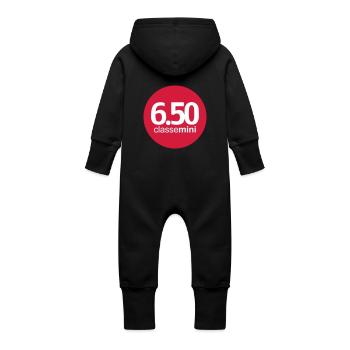 mini_650 - Grenouillère à capuche bio en molleton Bébé - noir - Dos