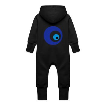 mavi boncuk - Baby Bio Sweat Overall mit Kapuze - Schwarz - Hinten