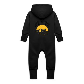 the pack - Baby Organic Sweat Overalls With Hood - black - Back