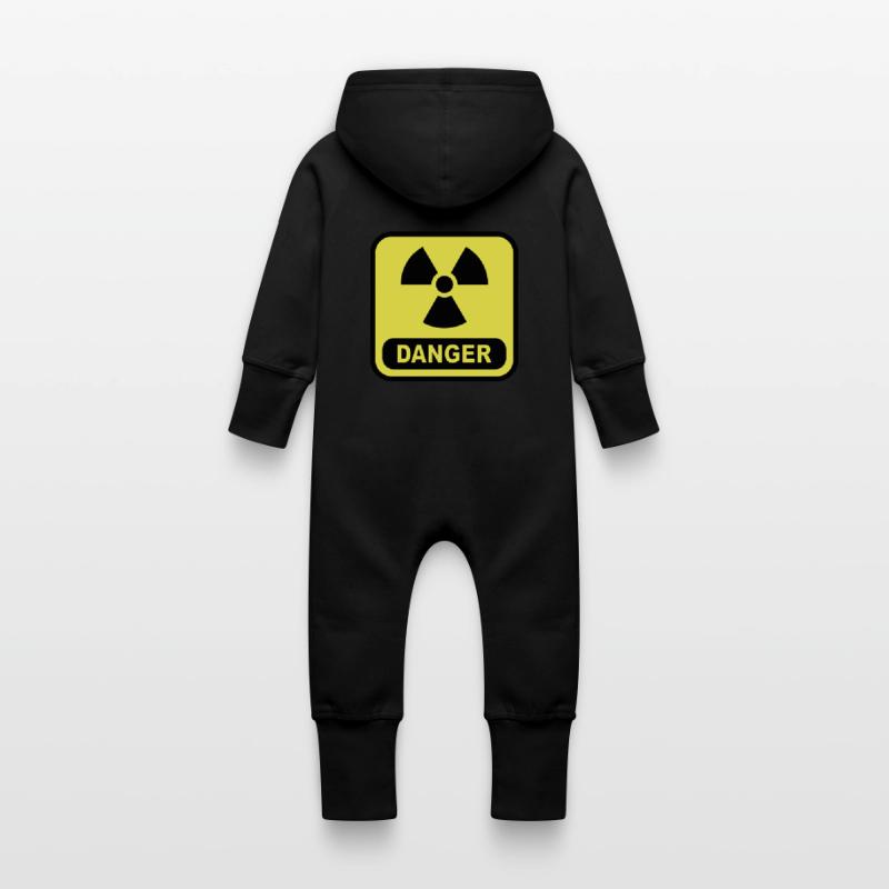 Danger atom Baby Organic Sweat Overalls With Hood