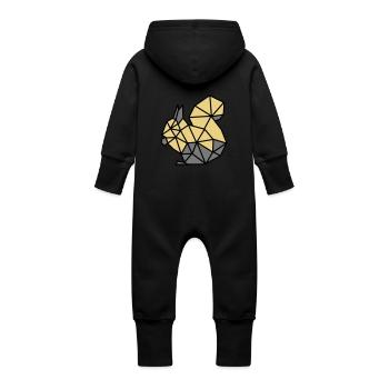 ECUREUIL - Grenouillère à capuche bio en molleton Bébé - noir - Dos
