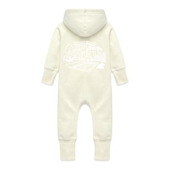 Haus Villa Ferienhaus - Baby Bio Sweat Overall mit Kapuze - Vanille-Milchshake - Hinten