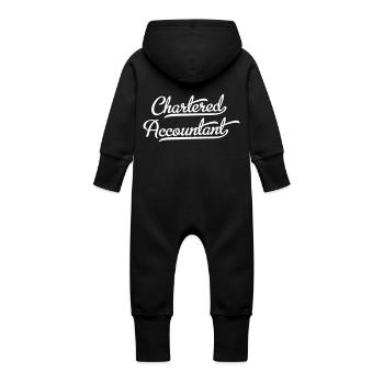 Buchhalter - Baby Bio Sweat Overall mit Kapuze - Vanille-Milchshake - Hinten