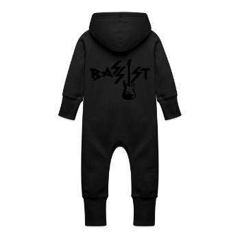 bassist - Baby Bio Sweat Overall mit Kapuze - Schwarz - Hinten