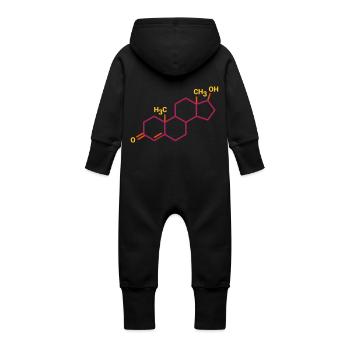 testosterone formula - Baby Organic Sweat Overalls With Hood - black - Back