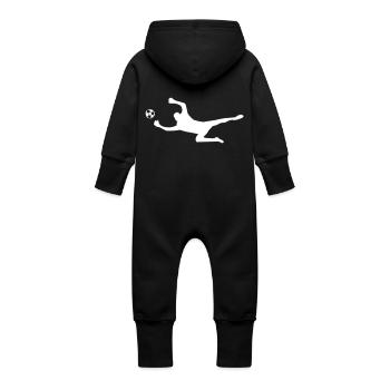 gardien - Grenouillère à capuche bio en molleton Bébé - vanille - Dos