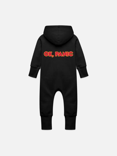 Ok, panic - Baby Bio Sweat Overall mit Kapuze - Schwarz